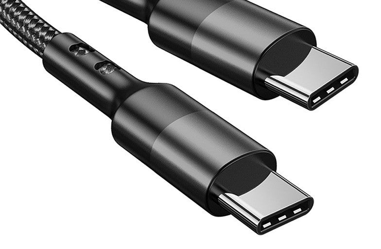 Braided USB-C to USB-C cable, included with the Keepgrain camera