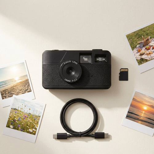 Keepgrain, the camera, the 32 GB card and the USB-C cable included
